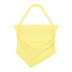 Women’s Ruched Halter Neck Tank Top