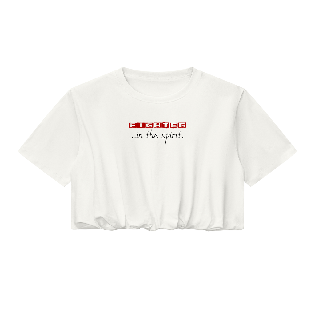 Women’s Crop Bubble Hem T-Shirt