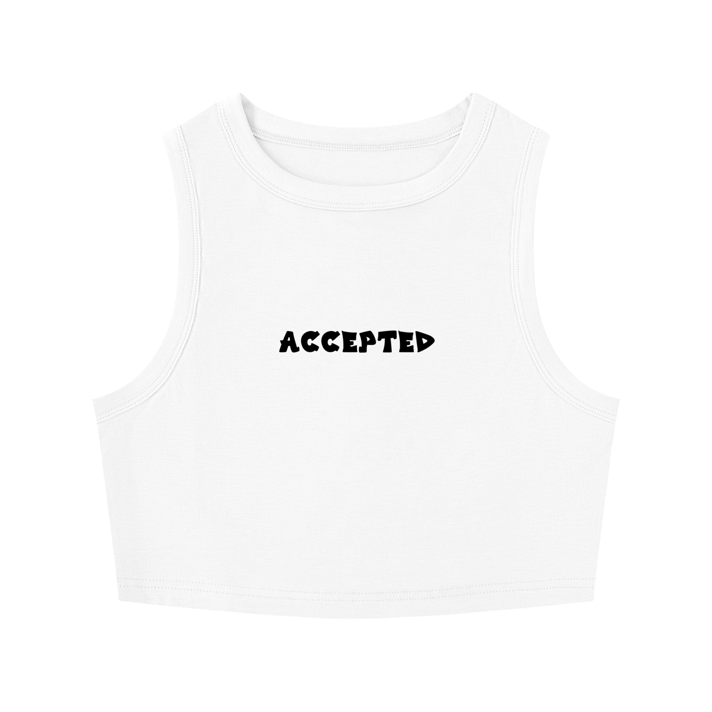 Women's Tight Crewneck Crop Tank Top