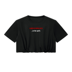 Women’s Crop Bubble Hem T-Shirt