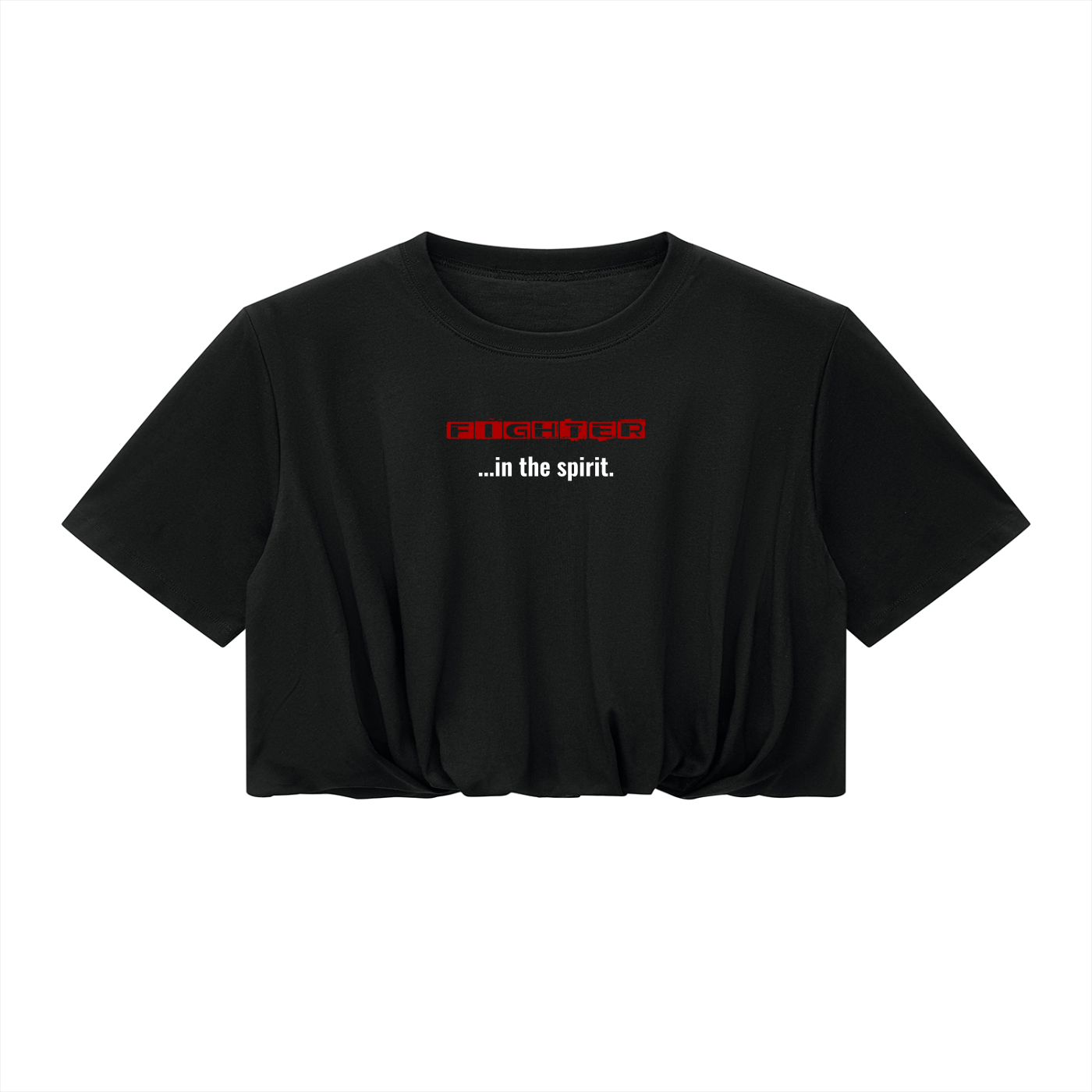 Women’s Crop Bubble Hem T-Shirt