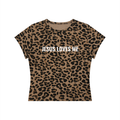 Women’s Leopard Print Crop T-Shirt