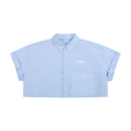 Women’s Striped Boxy Cropped Shirt