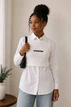 Women's Tight Crewneck Cropped Shirt Add On